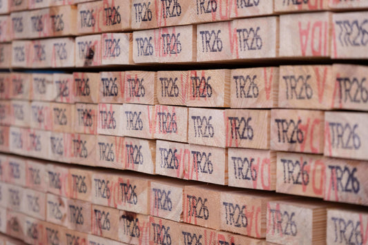 timber stacked neatly