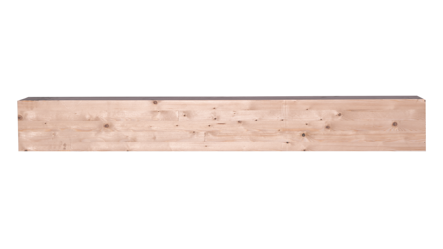 Glulam beam with white background