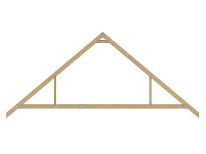 3D model of an attic truss