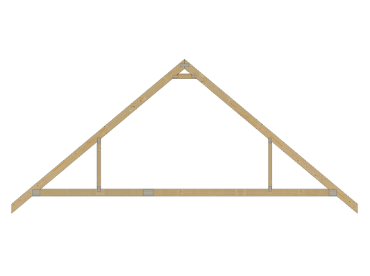 3D model of an attic truss