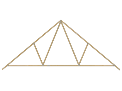 A fink roof truss design