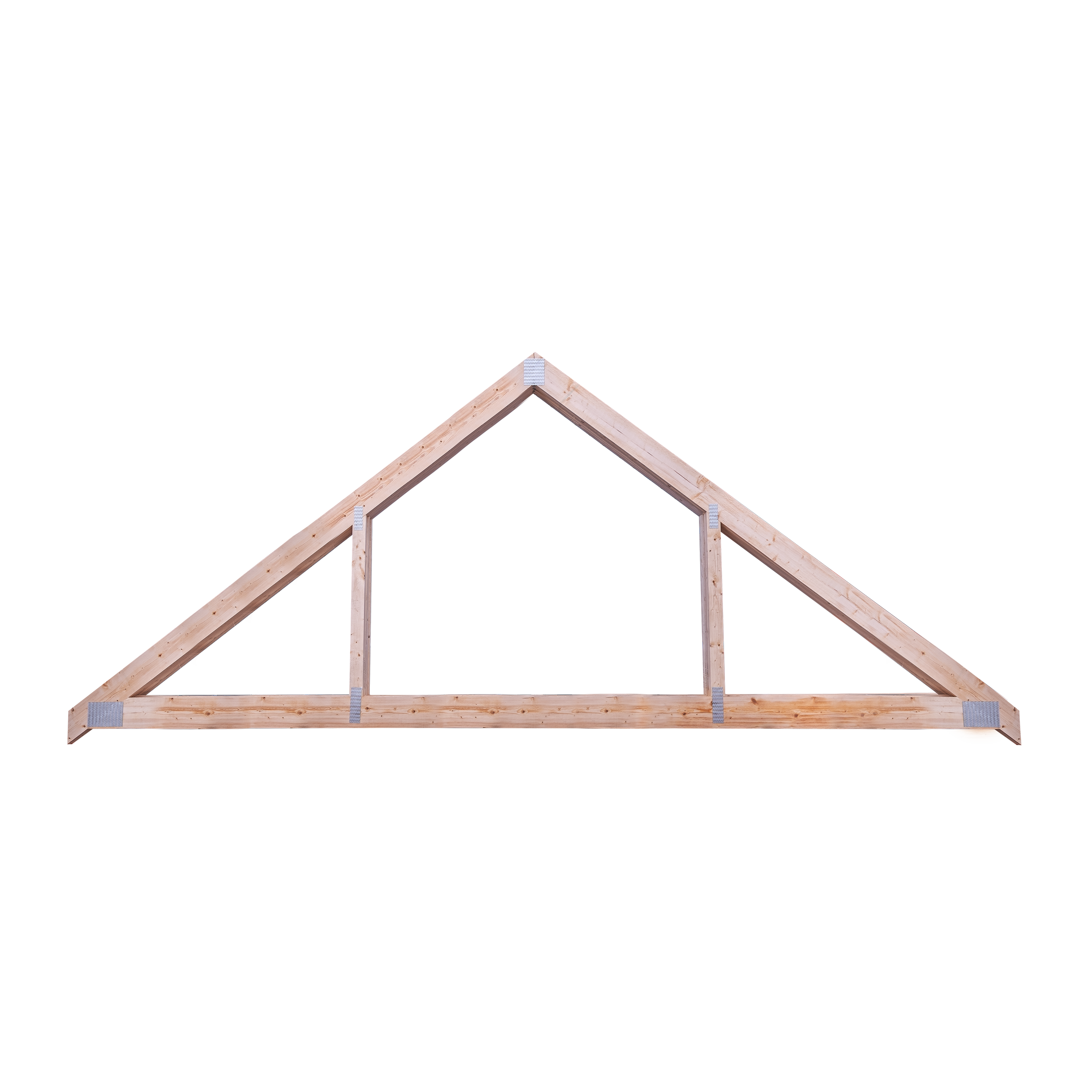 an attic truss with a white background