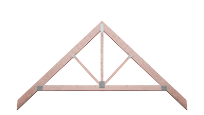 a raised-tie truss with a white background