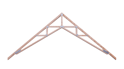 a scissor truss on a white background